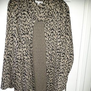 Notations 2X Long Tunic Jacket w Pockets